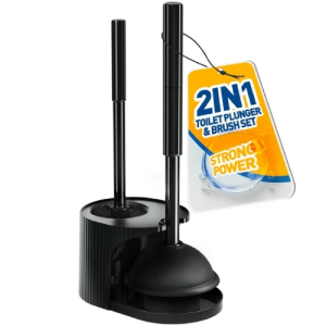 propuri 2 in 1 Toilet Plunger and Brush Set