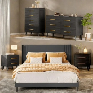 Bedroom Furniture Set - Includes Queen Bed Frame