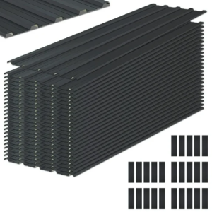 25x Roof Panels Galvanized Steel Hardware Roofing Sheets Anthracite
